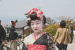 Kyoto - Kiyomizu-dera tempel; geisha