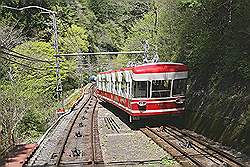 Koyasan - met de kabeltram van station Gokurakubashi naar Koyasan