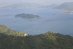 Miyajima - mooi uitzicht vanuit de kabelbaan