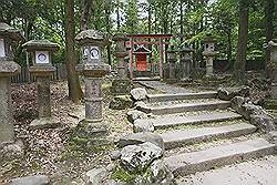 Nara - kleine tempel in het park