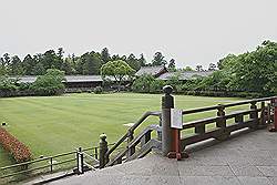 Nara - de Todai-ji tempel; uitzicht vanaf de tempel