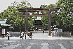 Meiji tempel - toegangspoort