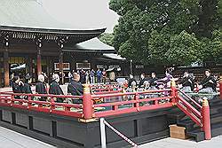 Meiji tempel - ceremonie