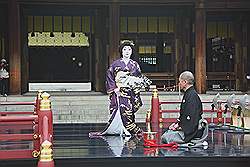 Meiji tempel - ceremonie