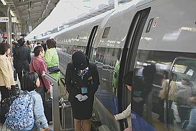 Japan - hogesnelheidstrein Shinkansen; van harte welkom geheten