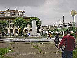 Douala- plein in het centrum van de stad