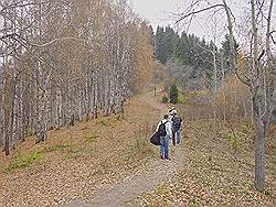 Bergtocht in de herfst