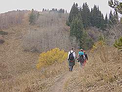 Bergtocht in de herfst