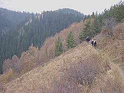 Bergtocht in de herfst