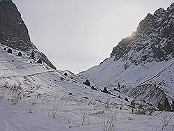 Bergtocht in de winter