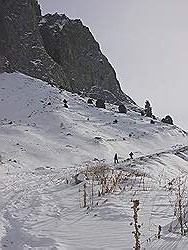 Bergtocht in de winter