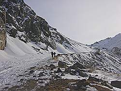 Bergtocht in de winter