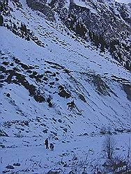 Bergtocht in de winter