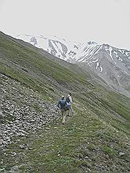 Great Almaty Peak - prachtige uitzichten op de terugweg