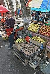 Charyn Canyon - terugweg; een markt