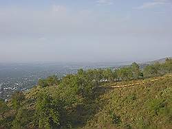 Almaty - Koktobe kabelbaan; mooi uitzicht vanuit de kabelbaan