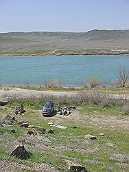 Almaty - een picknik plaats aan de Ili rivier