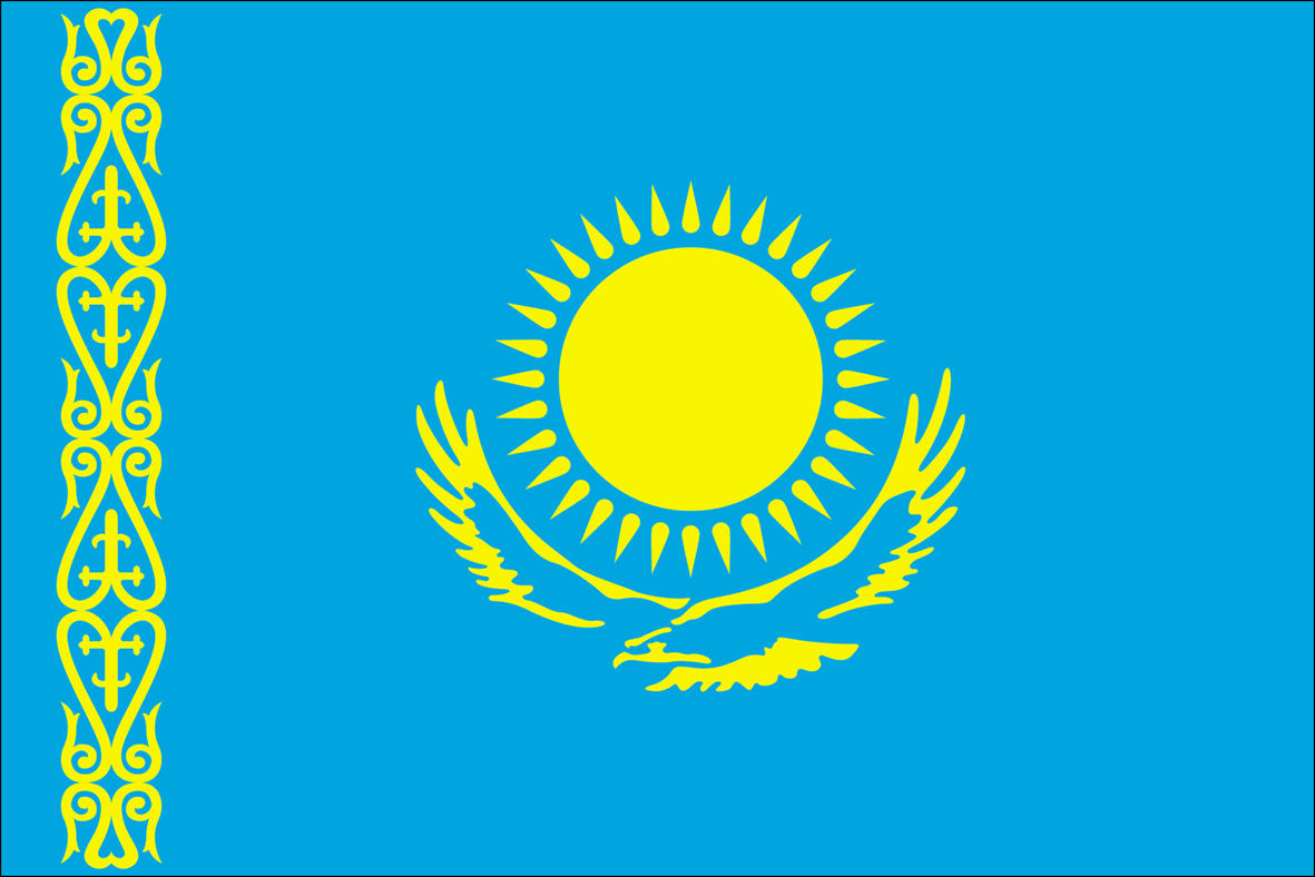 Vlag van Kazakhstan
