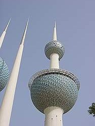 Kuwait stad - Corniche, strand en een wandelpier