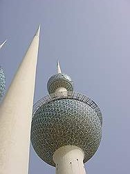 Kuwait stad - Corniche, strand en een wandelpier