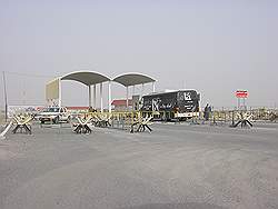 De weg naar Irak - de grensovergang tussen Kuwait en Irak