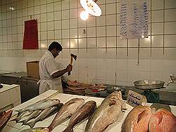 Kuwait - de souk; vismarkt