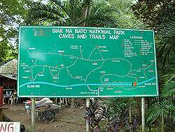 Biak na Bato - plattegrond van het gebied