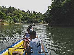 Pagsanjan - terugslepen naar de Pagsanjan Falls lodge