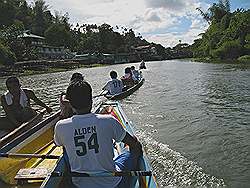 Pagsanjan - terugslepen naar de Pagsanjan Falls lodge