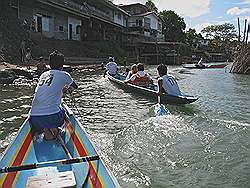 Pagsanjan - aankomst bij de Pagsanjan Falls lodge