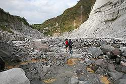 Mount Pinatubo - terugweg; aparte kleuren