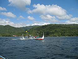 Taal meer - de boot naar het eiland