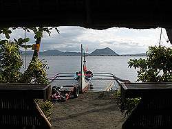 Taal meer - uitzicht vanuit het lunch hutje