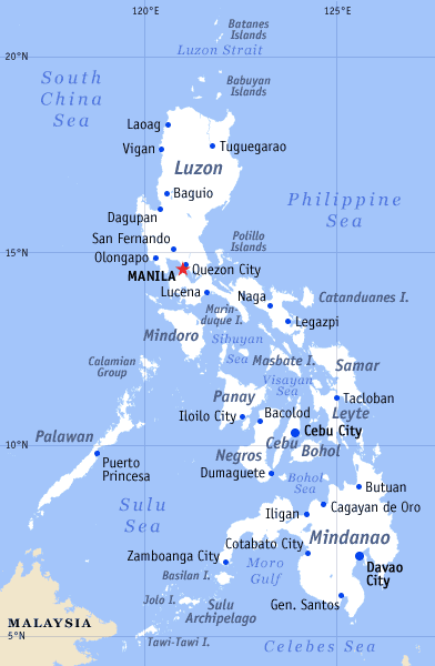 Kaart van de Filippijnen