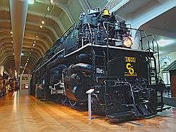 Henry Ford museum - treinen; een van de grootste en krachtigste stoomlocomotieven