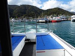 De boot naar Queen Charlotte Track