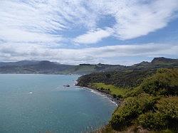 De ingang van Hokianga Harbour