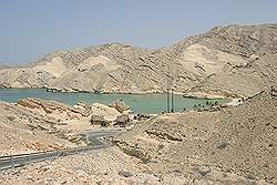 Muscat diving center - de toegangsweg