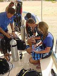 Muscat diving center - duiken vanaf de boot