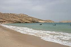 Muscat - het strand bij Al Bustan