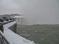 Niagara Falls in de winter