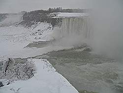 Niagara Falls in de winter