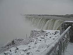 Niagara Falls in de winter