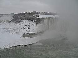 Niagara Falls in de winter