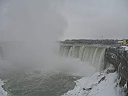 Niagara Falls in de winter