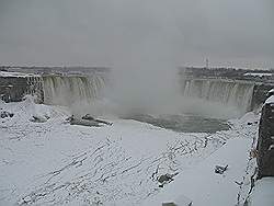 Niagara Falls in de winter