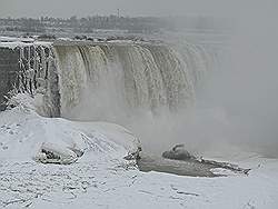 Niagara Falls in de winter