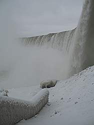 Niagara Falls in de winter