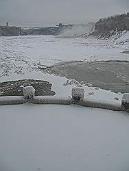 Niagara Falls in de winter