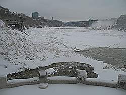 Niagara Falls in de winter